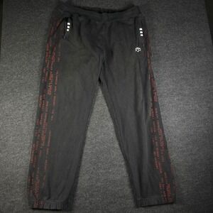 Adidas x Alexander Wang Men's Black Caution Print Track Sweat Pants Size XL